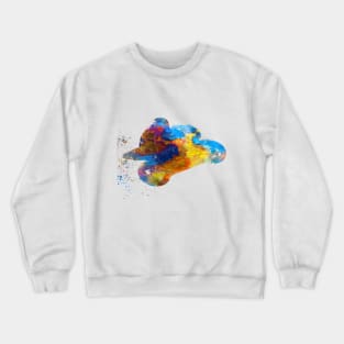 Watercolor moto gp rider Crewneck Sweatshirt